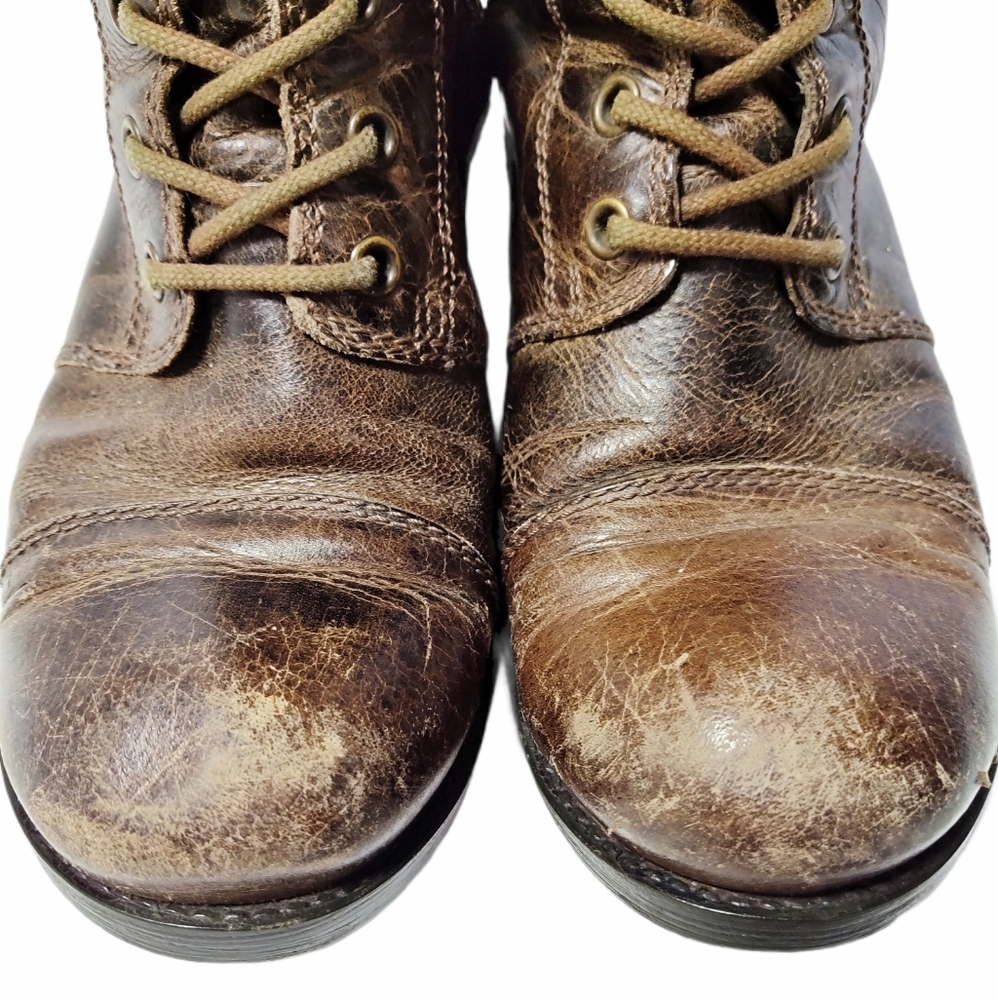 ⚡Vintage Steve Madden P- RAWKER Leather Boots⚡ - Picture 7 of 16